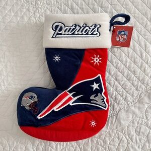 NWT New England Patriots NFL Team Beans Authentic Christmas Stocking